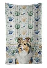 Load image into Gallery viewer, Sable Sheltie Coastal Sea Glass Kitchen Towel