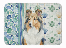 Load image into Gallery viewer, Sable Sheltie Coastal Sea Glass Memory Foam Kitchen Mat