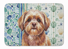 Load image into Gallery viewer, Liver Shih Tzu Coastal Sea Glass Memory Foam Kitchen Mat