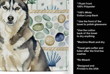 Load image into Gallery viewer, Agouti Siberian Husky Coastal Sea Glass Kitchen Towel