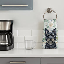 Load image into Gallery viewer, Black Skye Terrier Coastal Sea Glass Kitchen Towel