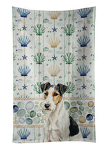 Load image into Gallery viewer, Smooth Fox Terrier Coastal Sea Glass Kitchen Towel