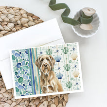 Load image into Gallery viewer, Spinone Italiano Coastal Sea Glass Greeting Cards Pack of 8