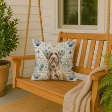 Load image into Gallery viewer, Spinone Italiano Coastal Sea Glass Throw Pillow