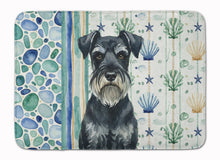 Load image into Gallery viewer, Standard Schnauzer Coastal Sea Glass Memory Foam Kitchen Mat