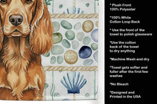 Load image into Gallery viewer, Sussex Spaniel Coastal Sea Glass Kitchen Towel