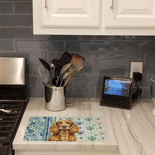 Load image into Gallery viewer, Sussex Spaniel Coastal Sea Glass Glass Cutting Board