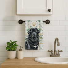 Load image into Gallery viewer, Black Tibetan Mastiff Coastal Sea Glass Kitchen Towel