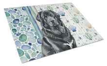 Load image into Gallery viewer, Black Tibetan Mastiff Coastal Sea Glass Glass Cutting Board