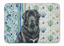 Load image into Gallery viewer, Black Tibetan Mastiff Coastal Sea Glass Memory Foam Kitchen Mat