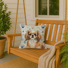 Load image into Gallery viewer, Tibetan Spaniel Coastal Sea Glass Throw Pillow