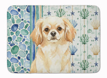 Load image into Gallery viewer, Cream Tibetan Spaniel Coastal Sea Glass Memory Foam Kitchen Mat