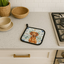 Load image into Gallery viewer, Vizsla Coastal Sea Glass Pair of Pot Holders