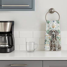 Load image into Gallery viewer, Weimaraner Coastal Sea Glass Kitchen Towel