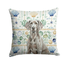 Load image into Gallery viewer, Weimaraner Coastal Sea Glass Throw Pillow