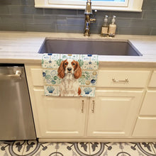 Load image into Gallery viewer, Welsh Springer Spaniel Coastal Sea Glass Kitchen Towel