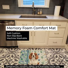 Load image into Gallery viewer, Welsh Springer Spaniel Coastal Sea Glass Memory Foam Kitchen Mat