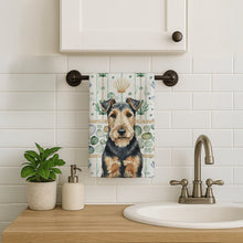 Load image into Gallery viewer, Welsh Terrier Coastal Sea Glass Kitchen Towel