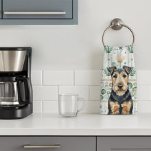 Load image into Gallery viewer, Welsh Terrier Coastal Sea Glass Kitchen Towel