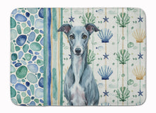 Load image into Gallery viewer, Blue Whippet Coastal Sea Glass Memory Foam Kitchen Mat