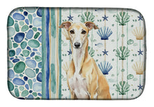 Load image into Gallery viewer, Fawn Whippet Coastal Sea Glass Dish Drying Mat