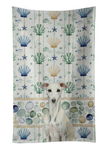 Load image into Gallery viewer, White Whippet Coastal Sea Glass Kitchen Towel