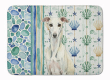 Load image into Gallery viewer, White Whippet Coastal Sea Glass Memory Foam Kitchen Mat