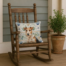 Load image into Gallery viewer, Wire Fox Terrier Coastal Sea Glass Throw Pillow