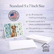 Load image into Gallery viewer, Wirehaired Pointing Griffon Coastal Sea Glass Greeting Cards Pack of 8