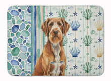 Load image into Gallery viewer, Wirehaired Pointing Griffon Coastal Sea Glass Memory Foam Kitchen Mat
