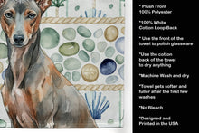 Load image into Gallery viewer, Xoloitzcuintli Coastal Sea Glass Kitchen Towel