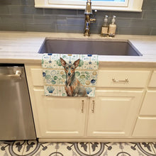 Load image into Gallery viewer, Xoloitzcuintli Coastal Sea Glass Kitchen Towel