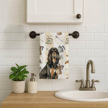 Load image into Gallery viewer, Black &amp; Tan Afghan Hound Coffee Bar Kitchen Towel