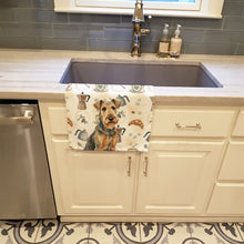 Load image into Gallery viewer, Grizzle Airedale Terrier Coffee Bar Kitchen Towel
