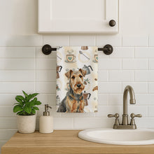 Load image into Gallery viewer, Grizzle Airedale Terrier Coffee Bar Kitchen Towel