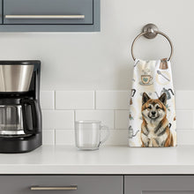 Load image into Gallery viewer, Brindle Akita Coffee Bar Kitchen Towel