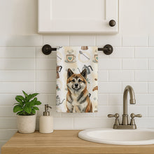 Load image into Gallery viewer, Brindle Akita Coffee Bar Kitchen Towel