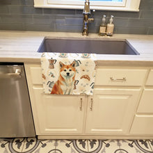 Load image into Gallery viewer, Red Akita Coffee Bar Kitchen Towel