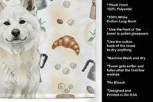 Load image into Gallery viewer, White Akita Coffee Bar Kitchen Towel