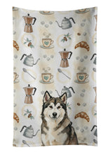 Load image into Gallery viewer, Sable and White Alaskan Malamute Coffee Bar Kitchen Towel