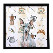 Load image into Gallery viewer, American Hairless Terrier Coffee Bar Framed Metal Print