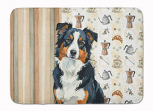 Load image into Gallery viewer, Black Tri American Shepherd Coffee Bar Memory Foam Kitchen Mat