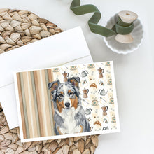 Load image into Gallery viewer, Blue Merle American Shepherd Coffee Bar Greeting Cards Pack of 8