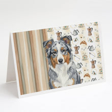 Load image into Gallery viewer, Blue Merle American Shepherd Coffee Bar Greeting Cards Pack of 8