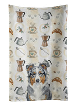 Load image into Gallery viewer, Blue Merle American Shepherd Coffee Bar Kitchen Towel