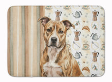 Load image into Gallery viewer, Brindle American Staffordshire Terrier Coffee Bar Memory Foam Kitchen Mat