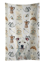 Load image into Gallery viewer, White American Staffordshire Terrier Coffee Bar Kitchen Towel