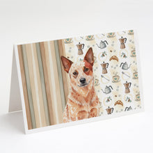 Load image into Gallery viewer, Red Heeler Australian Cattle Dog Coffee Bar Greeting Cards Pack of 8