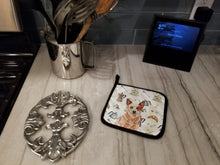 Load image into Gallery viewer, Red Heeler Australian Cattle Dog Coffee Bar Pair of Pot Holders