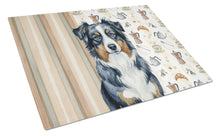 Load image into Gallery viewer, Black Australian Shepherd Coffee Bar Glass Cutting Board